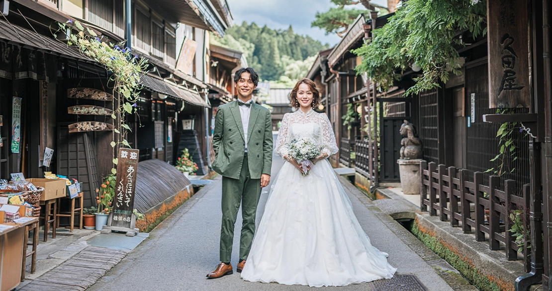飛騨高山・古い町並みロケーションウェディングフォト